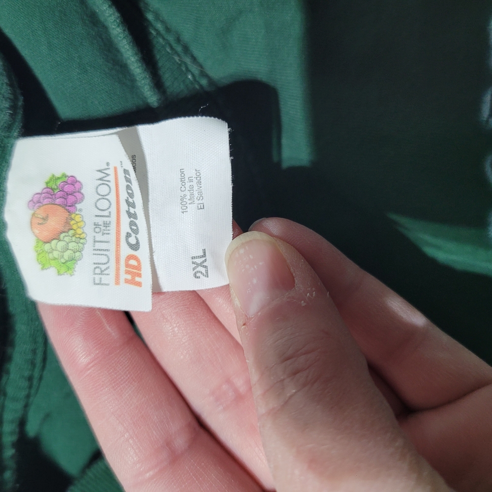 Fruit of the Loom Forest Green Tee - Picture 4 of 4